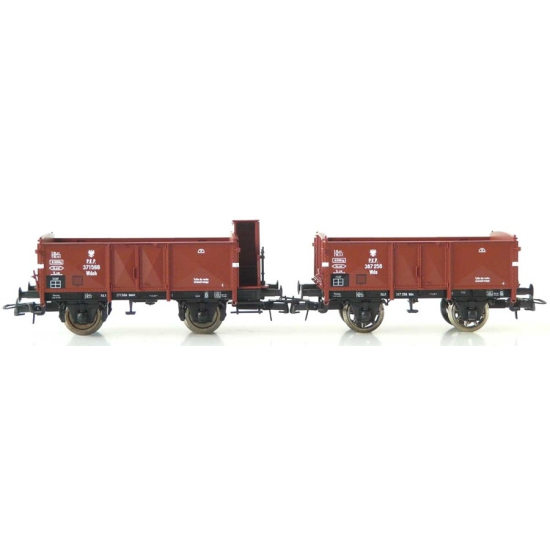 Dwa wagony towarowe typ Wdoh & Wdo Roco 76069